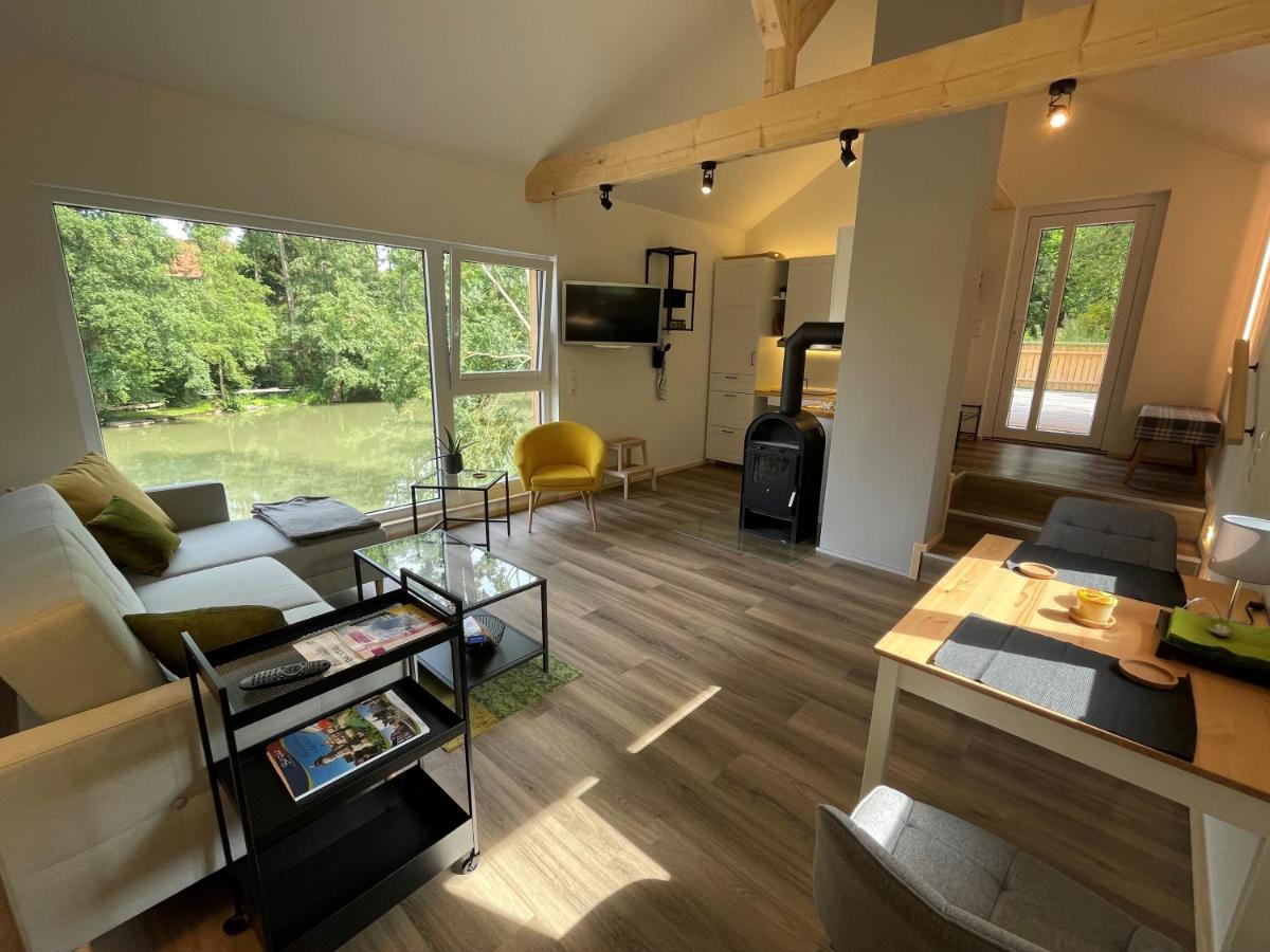Ferienwohnung Panorama Teichblick Heldritt Buitenkant foto