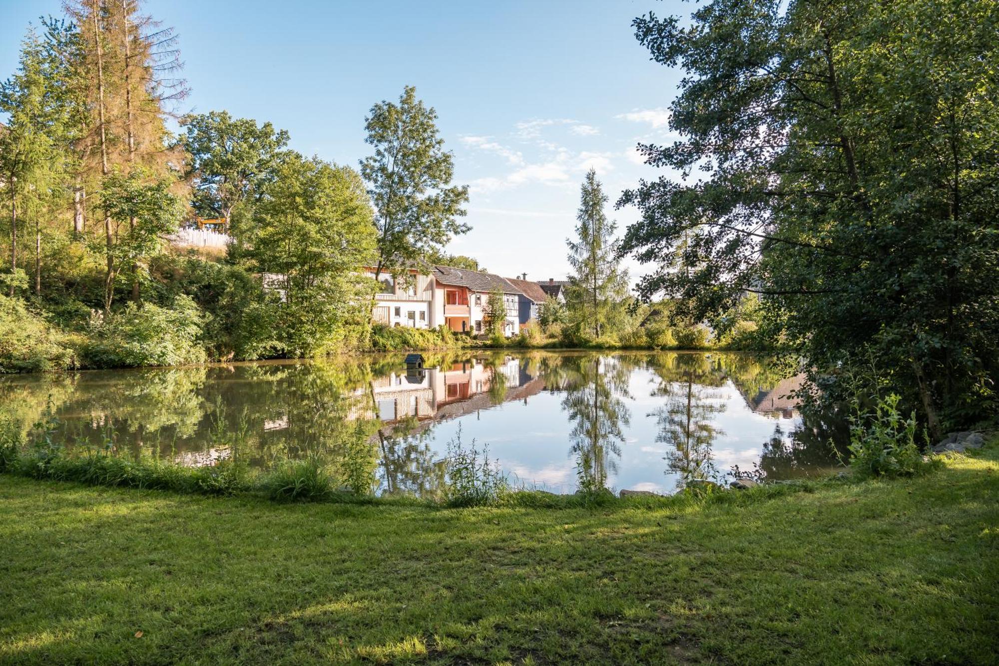 Ferienwohnung Panorama Teichblick Heldritt Buitenkant foto